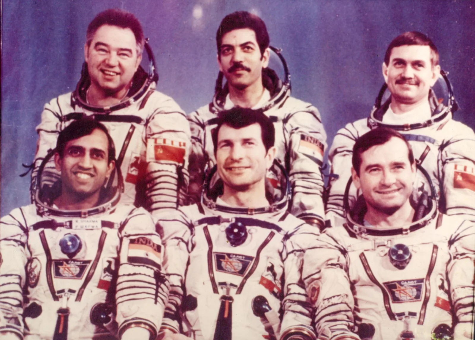 Soyuz T-11 primary and backup crew