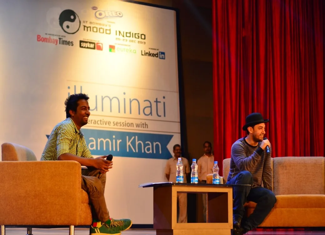 Aamir Khan at Illuminati, Mood Indigo 2013