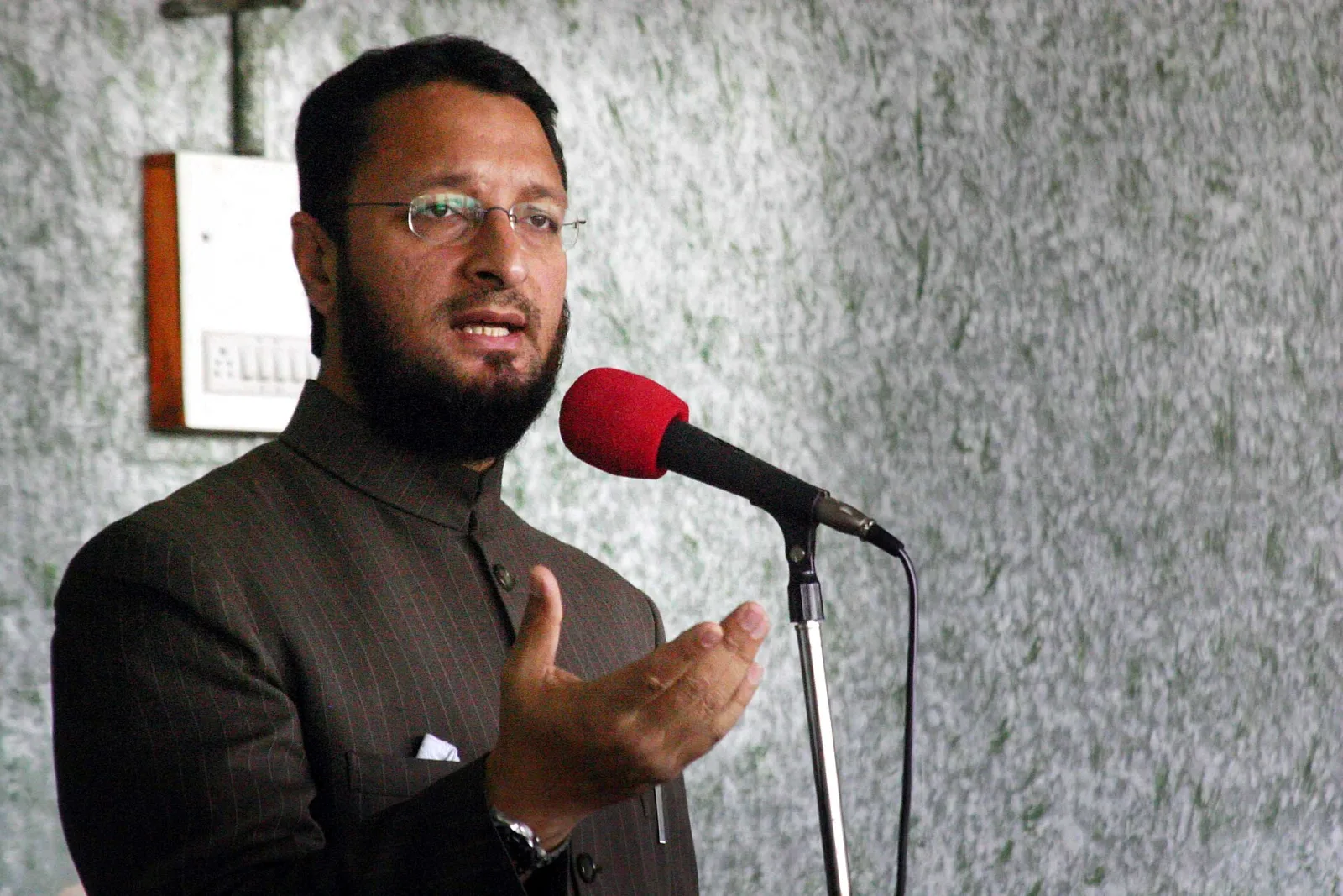 Asaduddin Owaisi, party leader of All India Majlis-e-Ittehadul Muslimeen.
