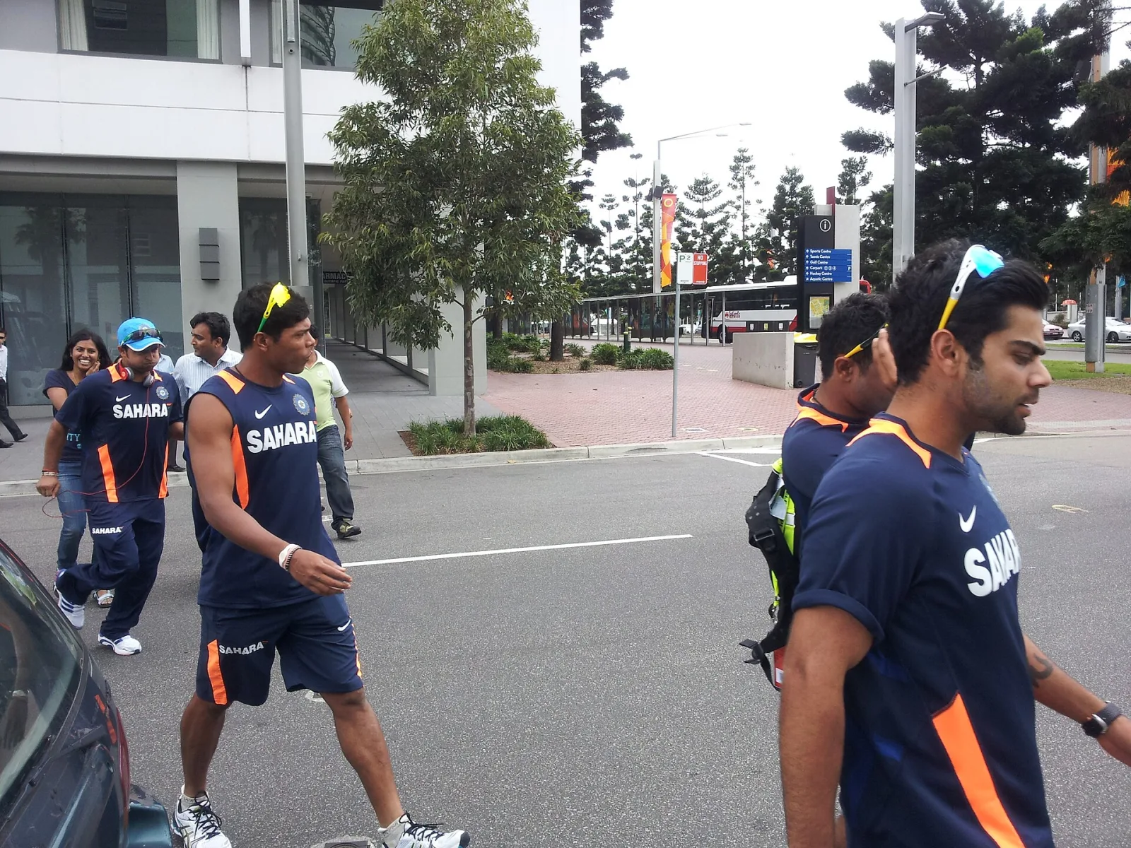 Indian cricketers Virat Kohli & Umesh Yadav