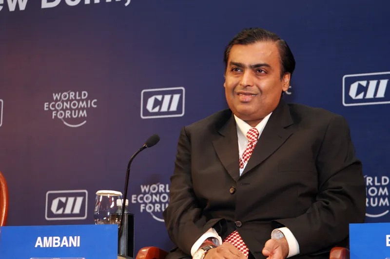 Mukesh Ambani during World Economic Forum 2007