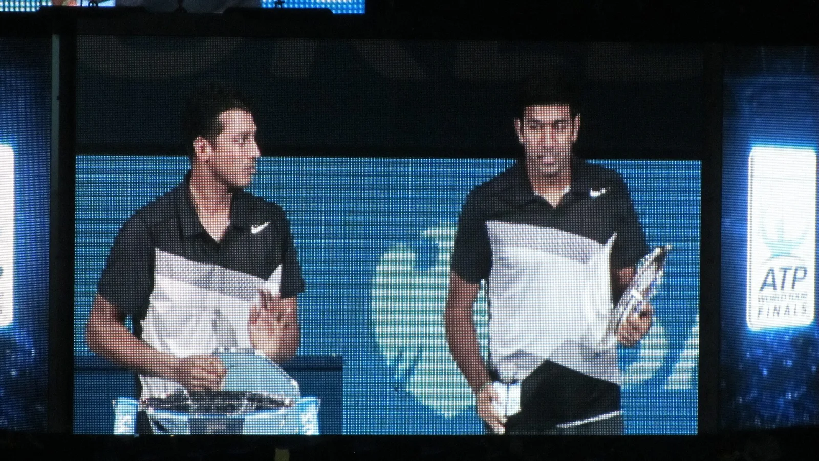 On the big screen the runners up.