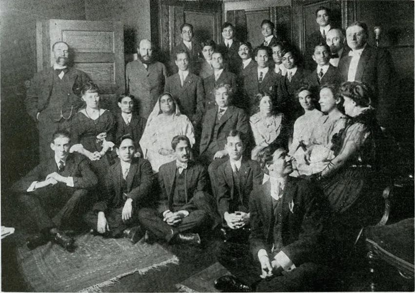 Photograph of Jagadish Chandra Bose at the home of Edwin Herbert Lewis in Chicago from the September 1915 issue of The Hindusthanee Student.