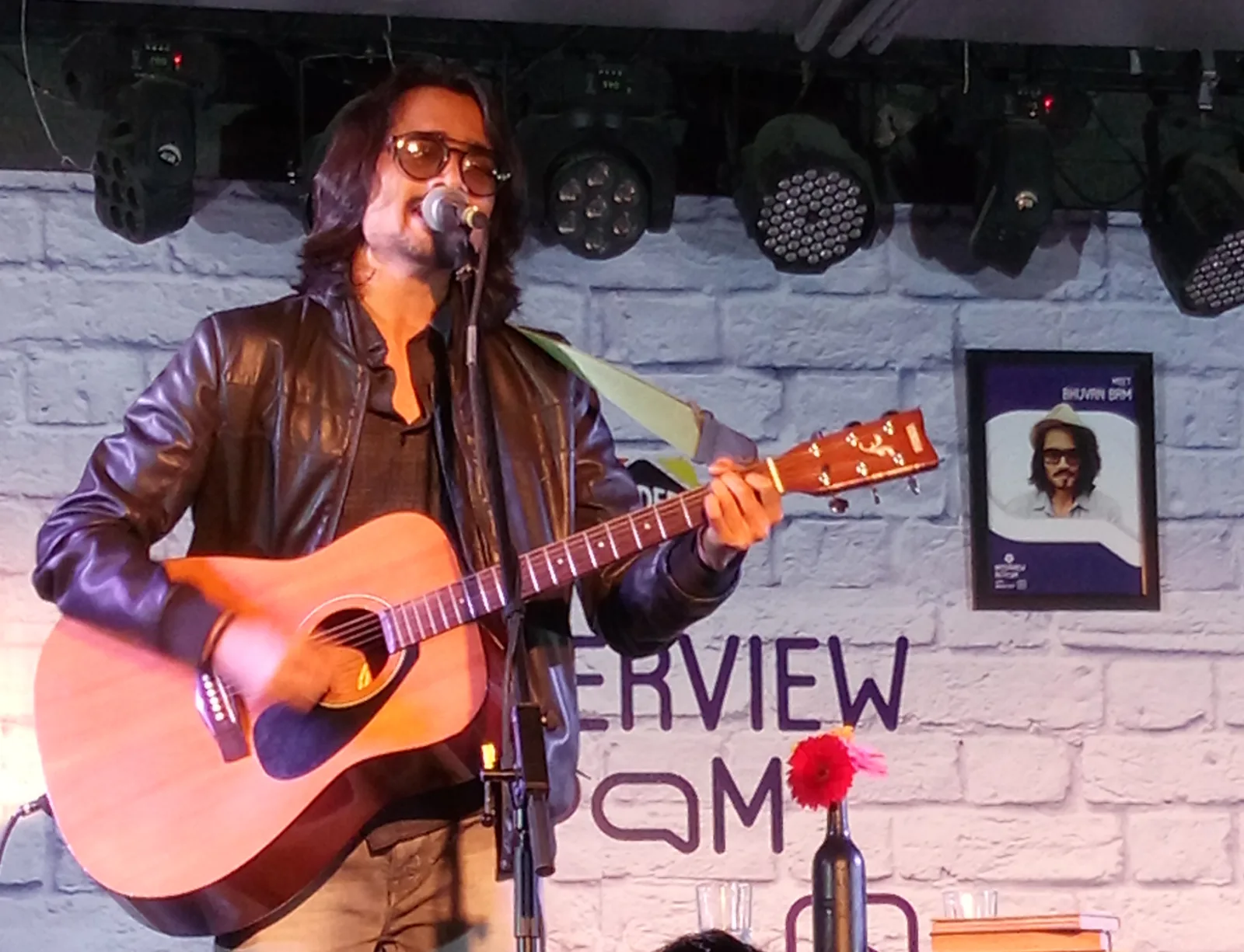 Bhuvan Bam Performing his music tracks at Bangalore in "Interview Room" event hosted by Dhanish Sait