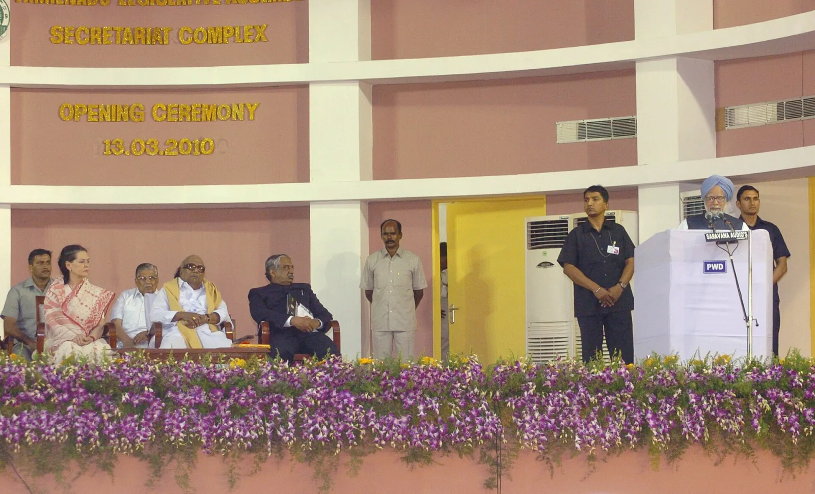 The Prime Minister, Dr. Manmohan Singh addressing at the opening of the new Legislative Assembly - Secretariat Complex, in Chennai, Tamil Nadu on March 13, 2010